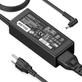 Charger for Acer Laptop Chromebook 65W 45W Round Tip Fast Power Adapter, 19V 3.42A AC Adapter Power Cord