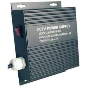 LTS DV-AT1207M-D09 9 Ports 7 Amp DC 12V PTC Protected Power Supply Wall Mount