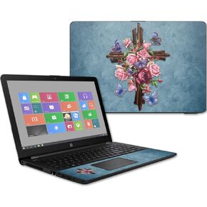 Skin Mayyskins متوافق مع جهاز الكمبيوتر المحمول HP 15T 15.6 "(2017) - Rose Cross | حماية ودائمة وفريدة من نوعها في فينيل ملصق الغلاف