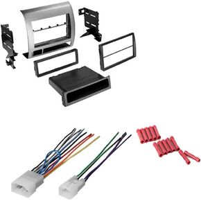CACHÉ KIT15 Bundle with Car Stereo Installation Kit for Toyota Tacoma 2005 – 2011 in Dash Mounting Kit and Harness for Double Din or Single Din Radio (3 Item)