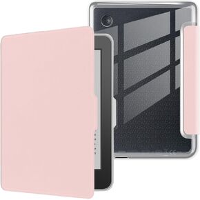 علبة لـ 6 "Kobo Clara Color 2024 تم إصدارها ، غلاف خلفي شفاف للغاية واضحة للغاية مع نوم/استيقاظ تلقائيًا لألوان Kobo Clara ، وردي