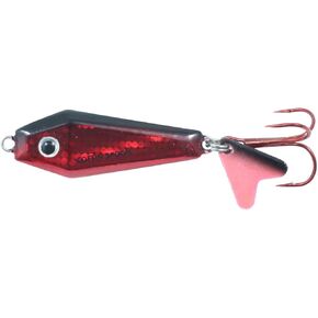 Northland Tackle Buck-Shot Coffin Ice Fishing Spoon, Super Glo Redfish, 3/8 Oz, 1/Cd