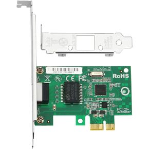 PCIe Network Card, 1Gb Ethernet Network Adapter, PCI Express X1, 10/100/1000Mbps RJ45 LAN Adapter Converter, with Intel I210 Chip for Windows/Windows Server/Linux
