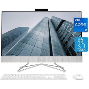 HP 21.5-inch All-in-One Desktop PC - with 8 in 1 External CD/DVD Drive, Office 2021 Pro Lifetime License - FHD Display, Intel Celeron J4025, Webcam, WiFi 6, Windows 11 Pro (8 GB RAM | 512 GB SSD)