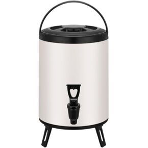 Milk Bucket Hot And Cold Drink Dispenser, Insulated And Leakproof Barrel, Thickened Milk Tea Bucket for Water, Coffee, Outdoor And Indoor, 12L