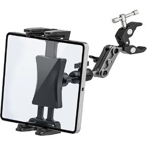 Tablet Mount for Spin Bike Treadmill, iPad Holder Stand Exercise Bike Handlebar Mount for Stationary Bicycle, Microphone Stand, Storlls, Tablet Stand for 4.7-12.9" iPad Pro Galaxy Tabs
