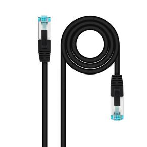 Cat.7 600MHZ LSZH SFTP PIMF AWG26 Network Cable, Black, 0.5 m