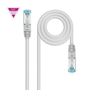 CAT.7 600MHz LSZH SFTP PIMF AWG26 Cable ، رمادي ، 0.5 م