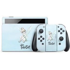 Skinit Decal Gaming Skin Compatible with Nintendo Switch OLED (2021) - Officially Licensed Disney Tinker Bell Leave A Little Sparkle Design