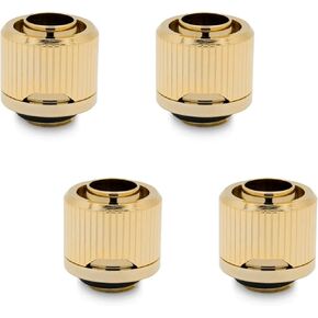 EKWB EK-QUANTUM TORQUE STC-10/16 تركيب ضغط للأنابيب الناعمة ، 10/16 مم (3/8 "معرف ، 5/8" OD) ، الذهب ، 4-Pack