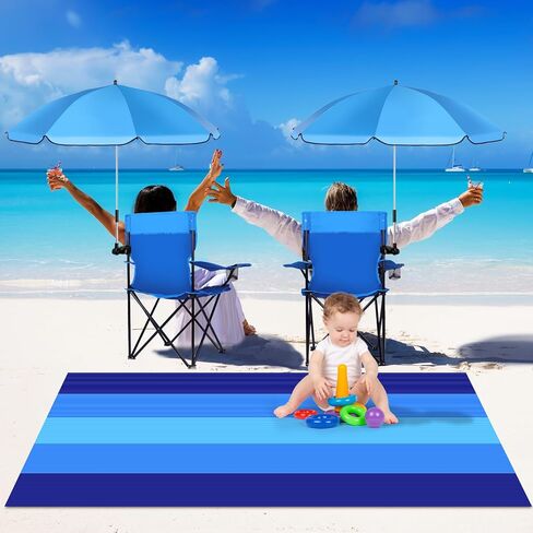 2 مجموعات كرسي الشاطئ مع المظلة وبطانية الشاطئ (79 × 83 بوصة) ، كرسي التخييم القابل للطي للبالغين مظلة الظل القابلة للتعديل مع حقيبة الحمل للاشتراك على شاطئ التخييم تجمع في الهواء الطلق in Kuwait