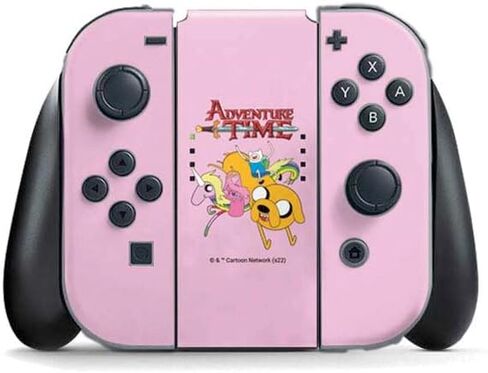 Skinit Decal Gaming Skin Compatible with Nintendo Switch (2017-2021) Joy-Con Controller - Officially Licensed Adult Swim Adventure Time BMO Design in Saudi Arabia