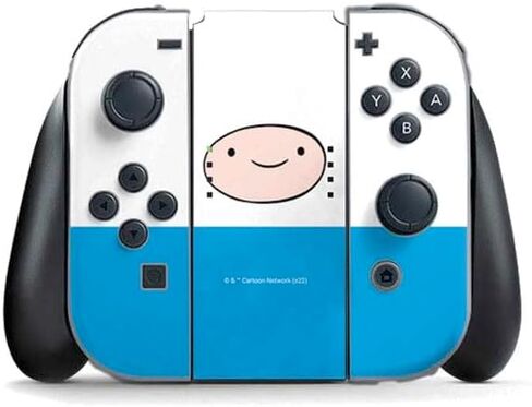 Skinit Decal Gaming Skin Compatible with Nintendo Switch (2017-2021) Joy-Con Controller - Officially Licensed Adult Swim Adventure Time BMO Design in Saudi Arabia