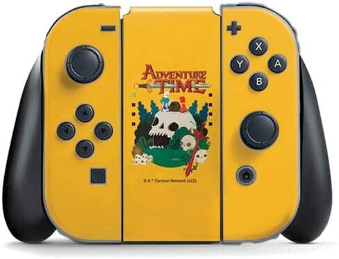 Skinit Decal Gaming Skin Compatible with Nintendo Switch (2017-2021) Joy-Con Controller - Officially Licensed Adult Swim Adventure Time BMO Design in Saudi Arabia