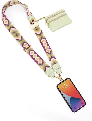 حزام الهاتف الخليوي Crossbody Universal Phone Lanyard حزام قابل للتعديل مع معظم الهواتف الذكية Aztech in Kuwait