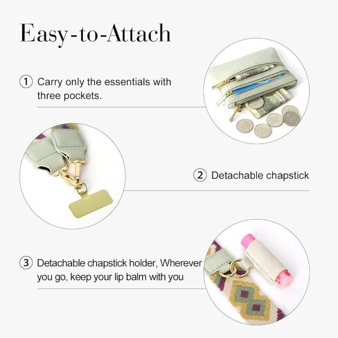 حزام الهاتف الخليوي Crossbody Universal Phone Lanyard حزام قابل للتعديل مع معظم الهواتف الذكية Aztech in Kuwait