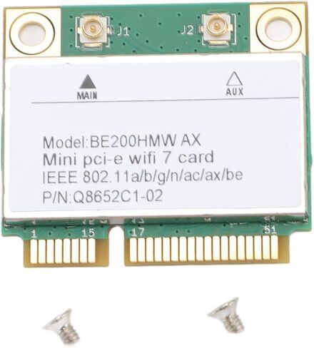 بطاقة Mini PCI E 7 ، 8774Mbps 2 Band 2.4G 5G Gigabit Card Card Mini PCIE Adapter مع Bluetooth 5.4 BE200HMW للكمبيوتر الشخصي C (بدون هوائي) in Kuwait