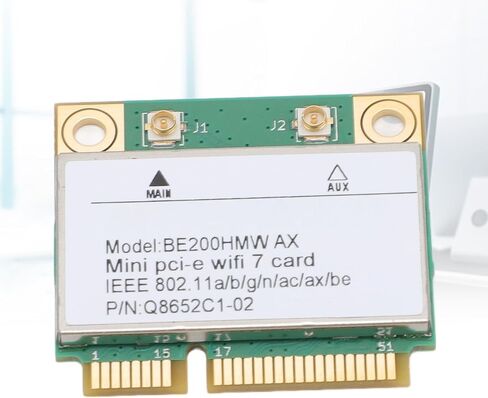 بطاقة Mini PCI E 7 ، 8774Mbps 2 Band 2.4G 5G Gigabit Card Card Mini PCIE Adapter مع Bluetooth 5.4 BE200HMW للكمبيوتر الشخصي C (بدون هوائي) in Kuwait