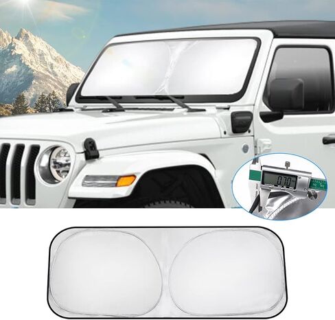 T TGBROS Windshield Sun Shade Custom Fit for 2018-2023 2024 Honda Odyssey LX,EX,EX-L,Touring,Elite Minivan Accessories Foldable Sun Shield Reflective Polyester Sun Visor Cover Block Heat in Saudi Arabia