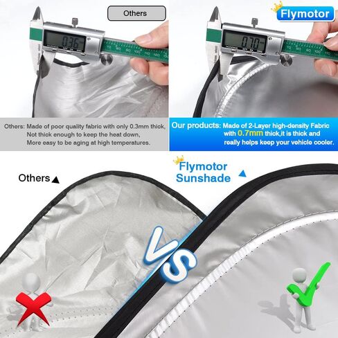 T TGBROS Windshield Sun Shade Custom Fit for 2018-2023 2024 Honda Odyssey LX,EX,EX-L,Touring,Elite Minivan Accessories Foldable Sun Shield Reflective Polyester Sun Visor Cover Block Heat in Saudi Arabia