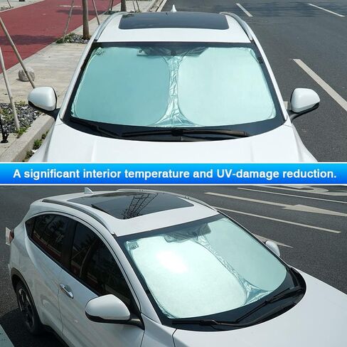T TGBROS Windshield Sun Shade Custom Fit for 2018-2023 2024 Honda Odyssey LX,EX,EX-L,Touring,Elite Minivan Accessories Foldable Sun Shield Reflective Polyester Sun Visor Cover Block Heat in Saudi Arabia