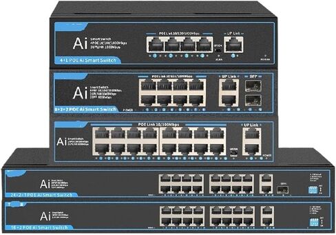 POE Switch 18 16 20 10 12 Port gigabit Switch Fast Network ethernet Switch with Vlan(16F20GB) in Kuwait
