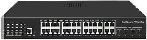 24-Port 1000mbps POE Switch, 400W 48V Gigabit Fiber Smart Poe SFP Rj45 Network(OFS-PE-GT2DT24) in Kuwait