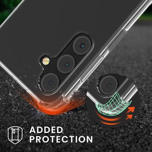 علبة Kwmobile Crossbody متوافقة مع Samsung Galaxy A16 5G Case - Clear TPU Phone Cover W/Lanyard Cord Strap - شفاف in Saudi Arabia