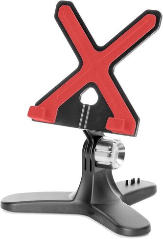 WeatherTech TabletHolder (Black/Red) with Silver Billet Knobs - Tablet Holder for Desktop, Tabletop or Kitchen Counter Top Non Slip Multi Surface Holder in Saudi Arabia