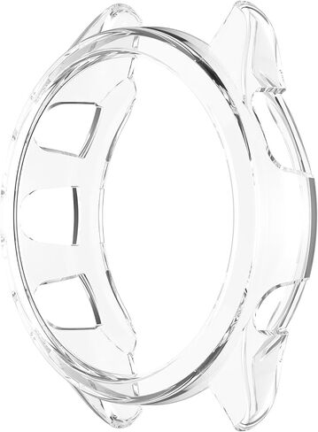 FanTEK Compatible with Garmin Forerunner 165/165 Music Smart Watch TPU Cases, Soft Frame Protective Cover Scratch Resistant Shock Absorbing Case, Clear in Saudi Arabia