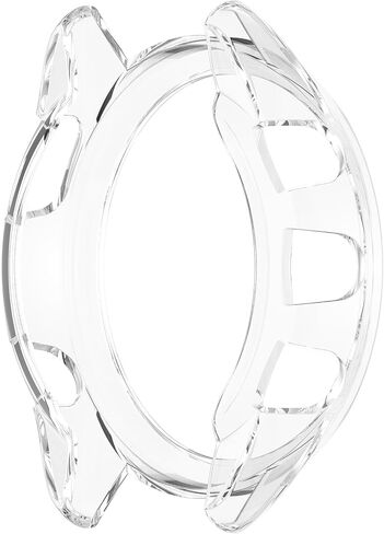 FanTEK Compatible with Garmin Forerunner 165/165 Music Smart Watch TPU Cases, Soft Frame Protective Cover Scratch Resistant Shock Absorbing Case, Clear in Saudi Arabia