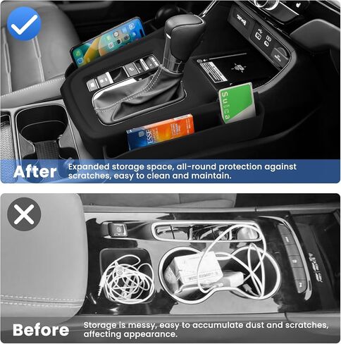 Autorder Center Console Bottom Organizer for 2023 2024 HR-V HRV Interior Accessories Lower Center Console Storage Insert Tray in Saudi Arabia