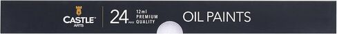 Castle Art Supplies 24 x 12ml Oil Paint Set | Great Value Set for Adult Artists, Beginners and Advanced | Vibrant Variety of Smooth-to-use Colors | In Impressive Presentation Box With Tutorial in Saudi Arabia