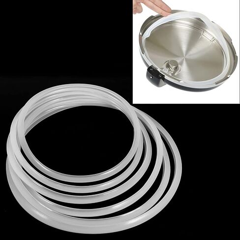 الختم لمطباق الطنانة ، استبدال حشية السيليكون العالمي استبدال ختم Enstapot Clear O- الملحقات O- المطبخ المنزلي (قطر 24 سم) in Kuwait