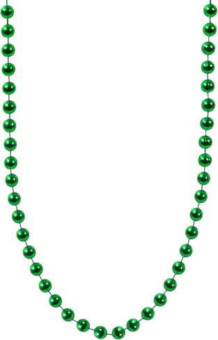 Windy City Novelties - 72 Pack - Black 33" Inch Round Metallic Bead Necklace | In Bulk | Mardi Gras Tossing Beads Mardi Gras Party Birthdays Weddings Party Favors in Saudi Arabia