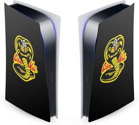 Head Case Designs Officially Licensed Cobra Kai Classic Logo Iconic Vinyl Faceplate Sticker Gaming Skin Decal Cover Compatible With Sony PlayStation 5 PS5 Digital Edition Console in Saudi Arabia