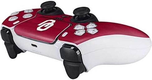 Skinit Decal Gaming Skin Compatible with PS5 Controller - Officially Licensed University of Oklahoma Sooners Design in Saudi Arabia