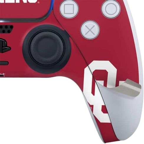 Skinit Decal Gaming Skin Compatible with PS5 Controller - Officially Licensed University of Oklahoma Sooners Design in Saudi Arabia