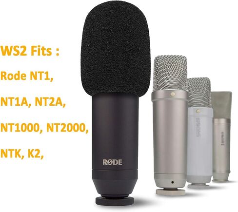واقي الرياح من SUNMON PodMic Pop Filter - غطاء إسفنجي مثالي للميكروفون متوافق مع ميكروفون Rode PodMic للحصول على صوت نظيف بدون أصوات رياح in Saudi Arabia