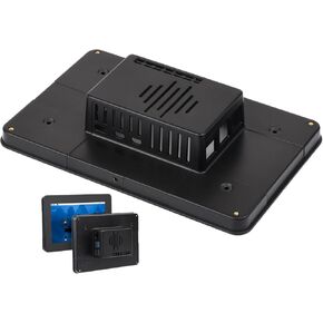 Waveshare Protective Case, Compatible with RPi 7inch Touch Display 2 and Raspberry Pi 5,Compatible with Multiple 7inch Screens, Supports Installing Raspberry Pi Hats, Reserved Rich Interfaces