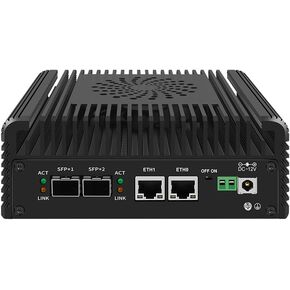 CWWK Mini PC N100 Firewall Hardware 2 x 10GbE SFP+, 2 x i226V 2.5GbE LAN OPNsense Appliance,AES-NI, 2HD, TypeC, TF Card Slot, M.2 WiFi Slot,NO RAM NO SSD