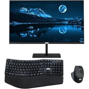 TechMagnet All in one Desktop Computer, Cheetah 4, Intel Core i3 4th Gen 2.9Ghz, 8GB DDR3, 120GB SSD, New 22 inch LED, MTG Wireless Ergonomic Keyboard Mouse, WiFi, Windows 11 Pro (Renewed)