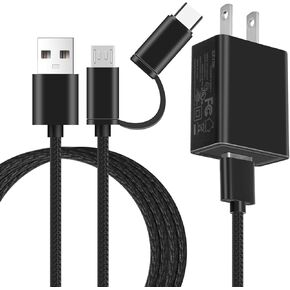 Beats Charger with 6.6Ft USB C & Micro Cable, Compatible with Solo 4, Studio Buds+, Pro, Solo Pro 3/2, Studio 3/2/1, Powerbeats Pro3/2/1, Fit Pro, Flex & Pill+