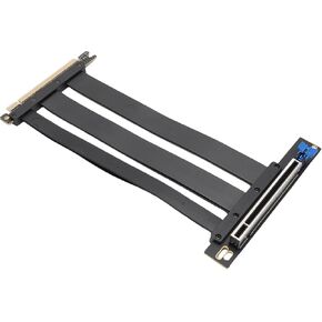 PCIE 5.0 Riser Cable, PCIE 5.0 16X High Speed Flexible Gen 5 GPU Graphics Card Extension Cable Compatible with RTX4090, 5090, RX7900XTX (30cm)