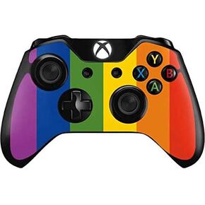 Skinit Decal Gaming Skin Compatible with Xbox One Controller - Originally Designed Vertical Rainbow Flag Design