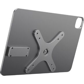 Magnetic Wireless Charging Panel for iPad Pro 12.9" M2 (2022/2023) & iPad Air 13" M2/M3 - Aluminum Alloy Adjustable VESA Mount, 75/100mm & 17mm Ball Head Compatibility