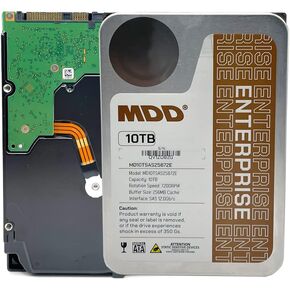 MDD 10TB 7200RPM 256MB Cache SAS 12.0Gb/s 3.5inch Internal Enterprise Hard Drive (MDD10TSAS25672E) - [NOT a SATA HDD] (Renewed)
