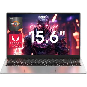 jumper 2025 Laptop, AMD Ryzen 5 7430U(Up to 4.3GHz), 16GB DDR4 1TB NVME SSD, 15.6" FHD IPS Screen, 62.7Wh Battery, Windows 11, GPU, USB3.2, 2 Stereo Speakers, 2 Memory Slots.