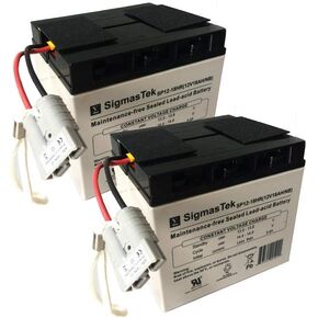 APC Replacement Battery Cartridge #55 by SigmasTek. UPS Replacement Battery RBC55 UPS-B. Maintenance Free Sealed Lead Acid Hot-swappable