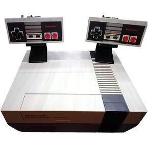 Game Controller Stand for Nintendo NES/SNES/Super Nintendo, Vintage Joystick Holder Display Rack Organizer Tray Console Accessories